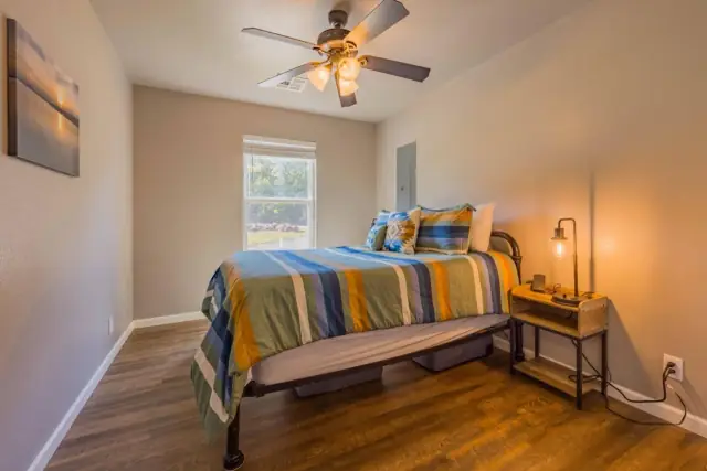 Guest bedroom with full bed